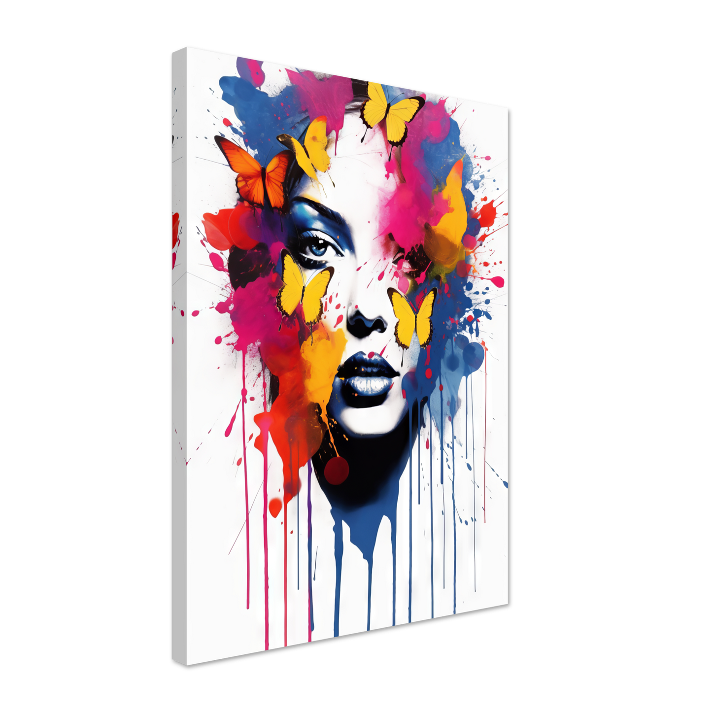 Woman butterflies pop art (POP22)