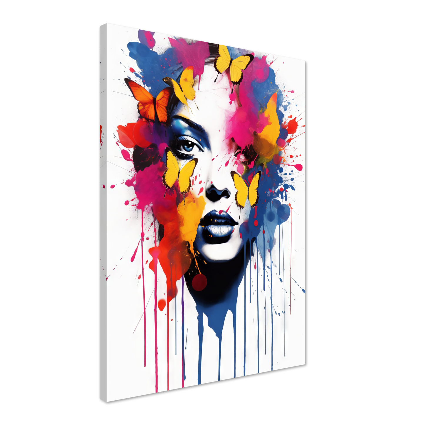 Woman butterflies pop art (POP22)