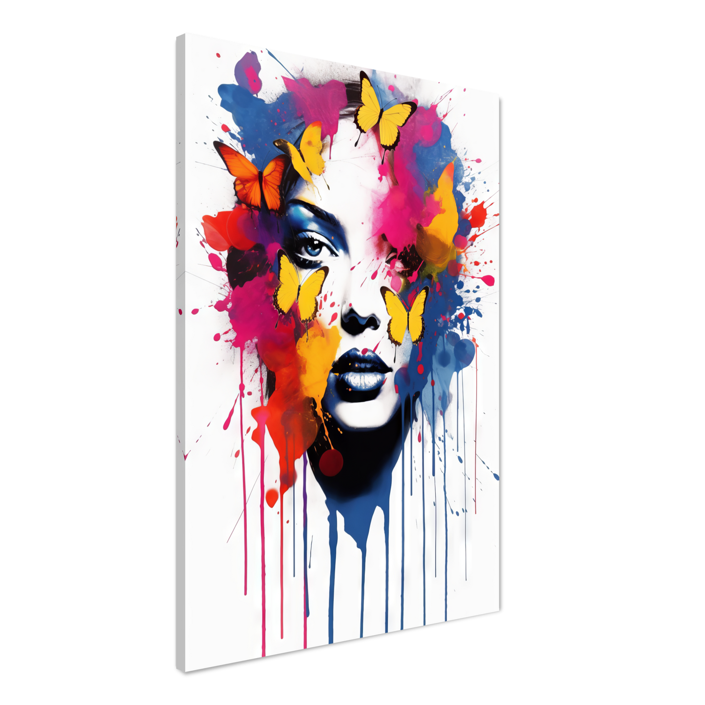 Woman butterflies pop art (POP22)
