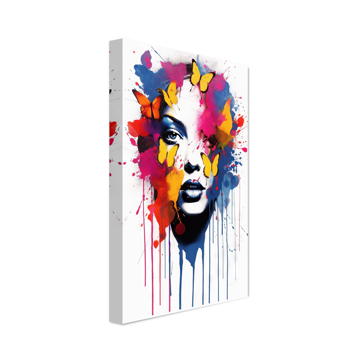 Woman butterflies pop art (POP22)