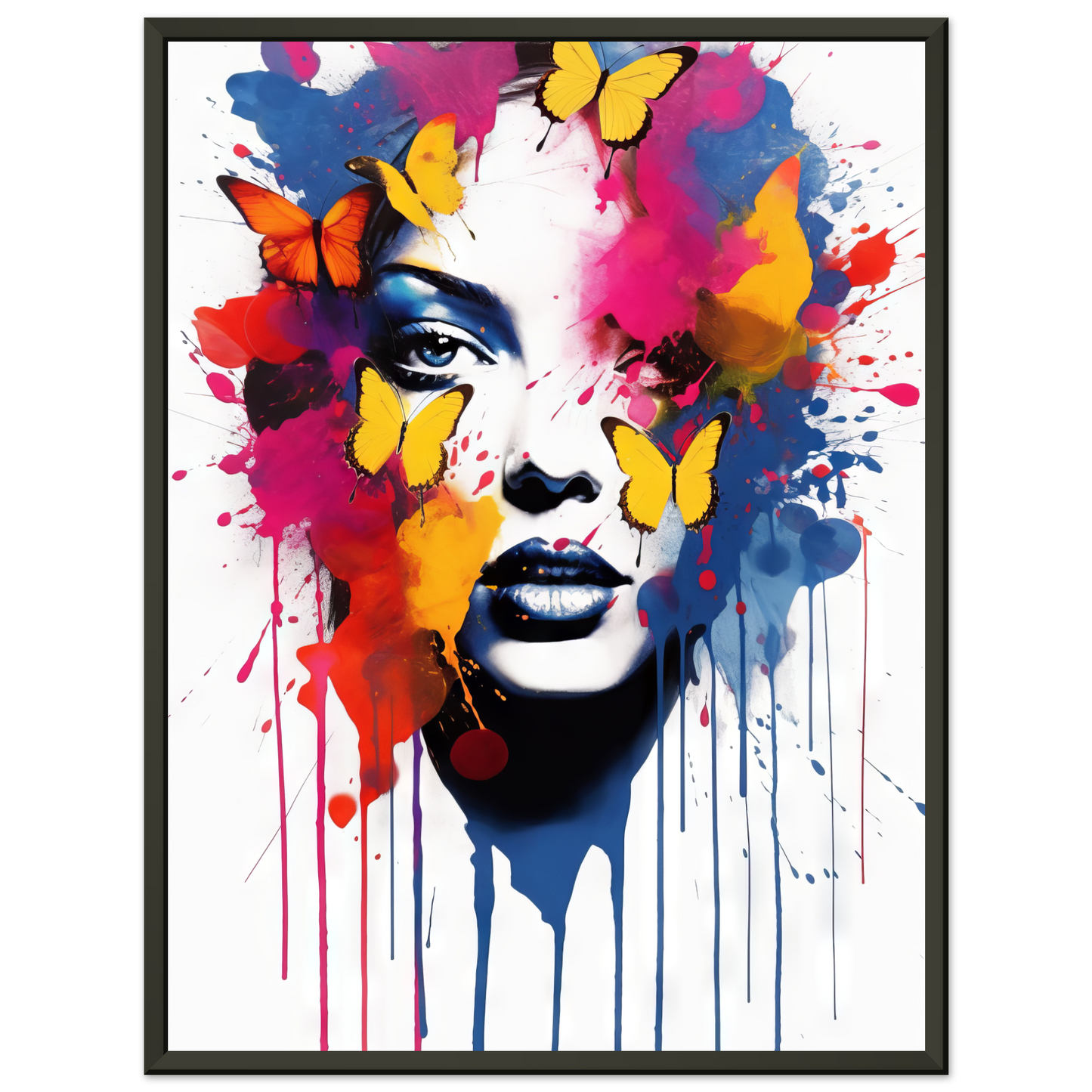 Woman butterflies pop art (POP22)