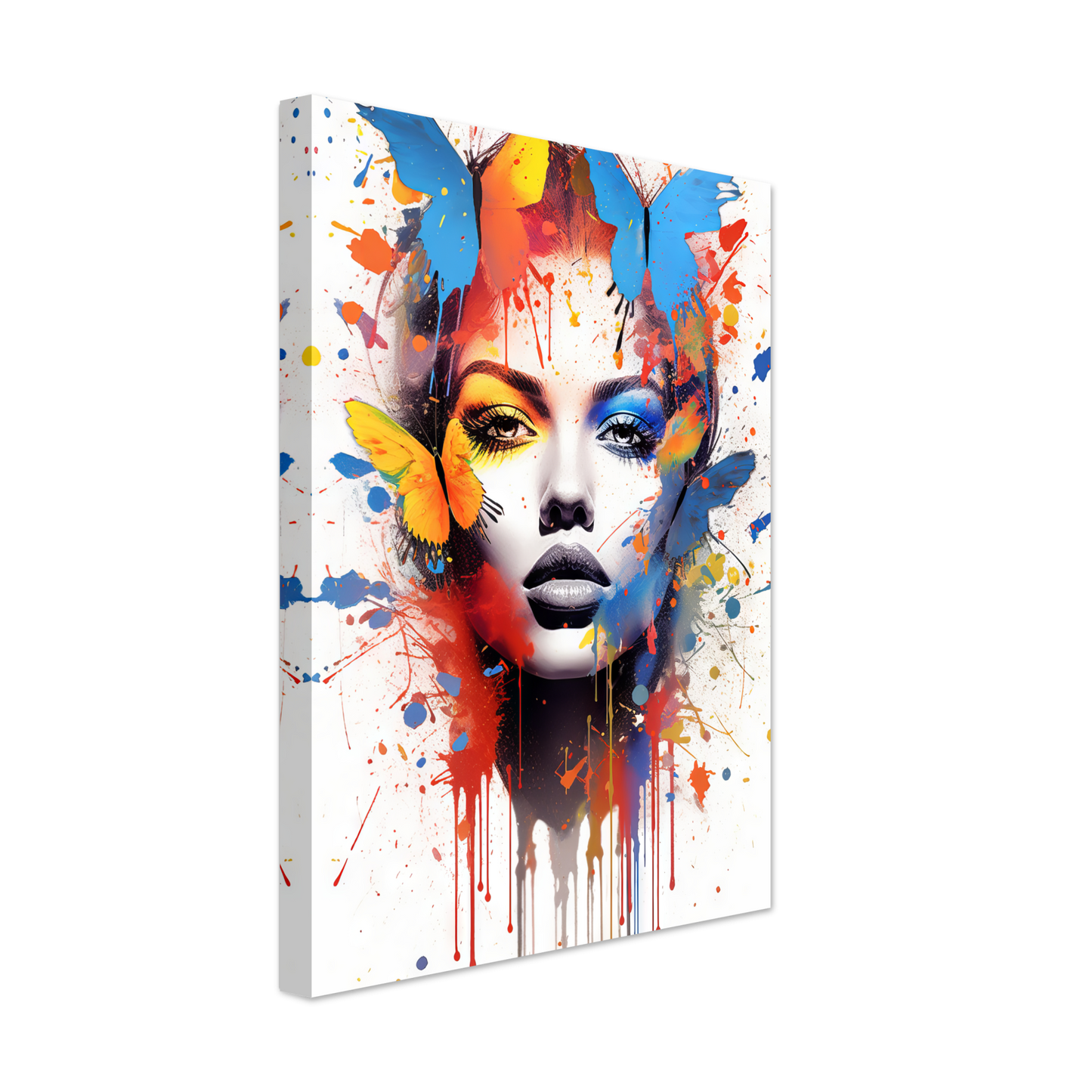 Woman butterflies pop art (POP23)