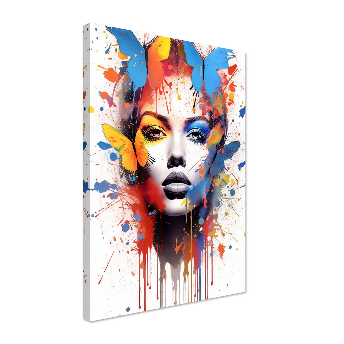 Woman butterflies pop art (POP23)
