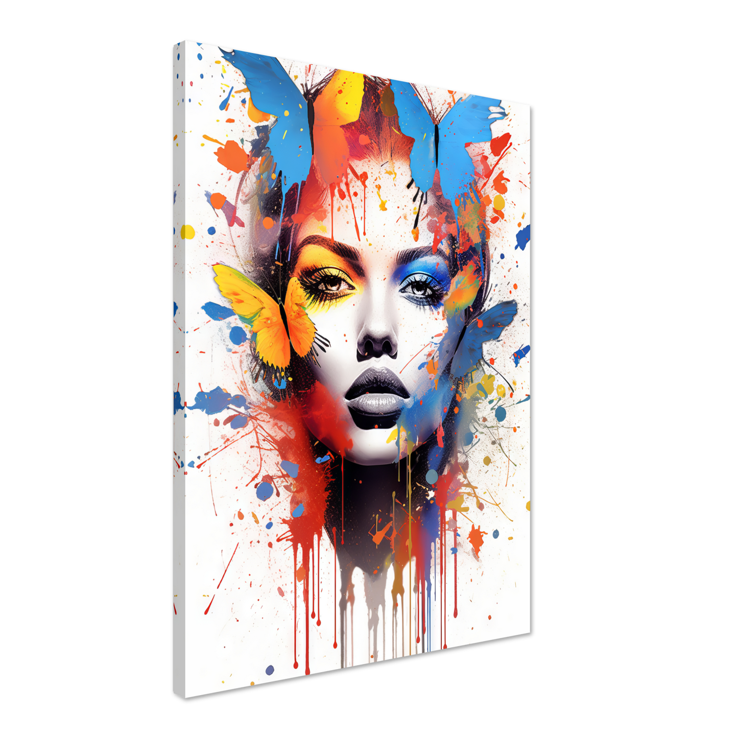 Woman butterflies pop art (POP23)