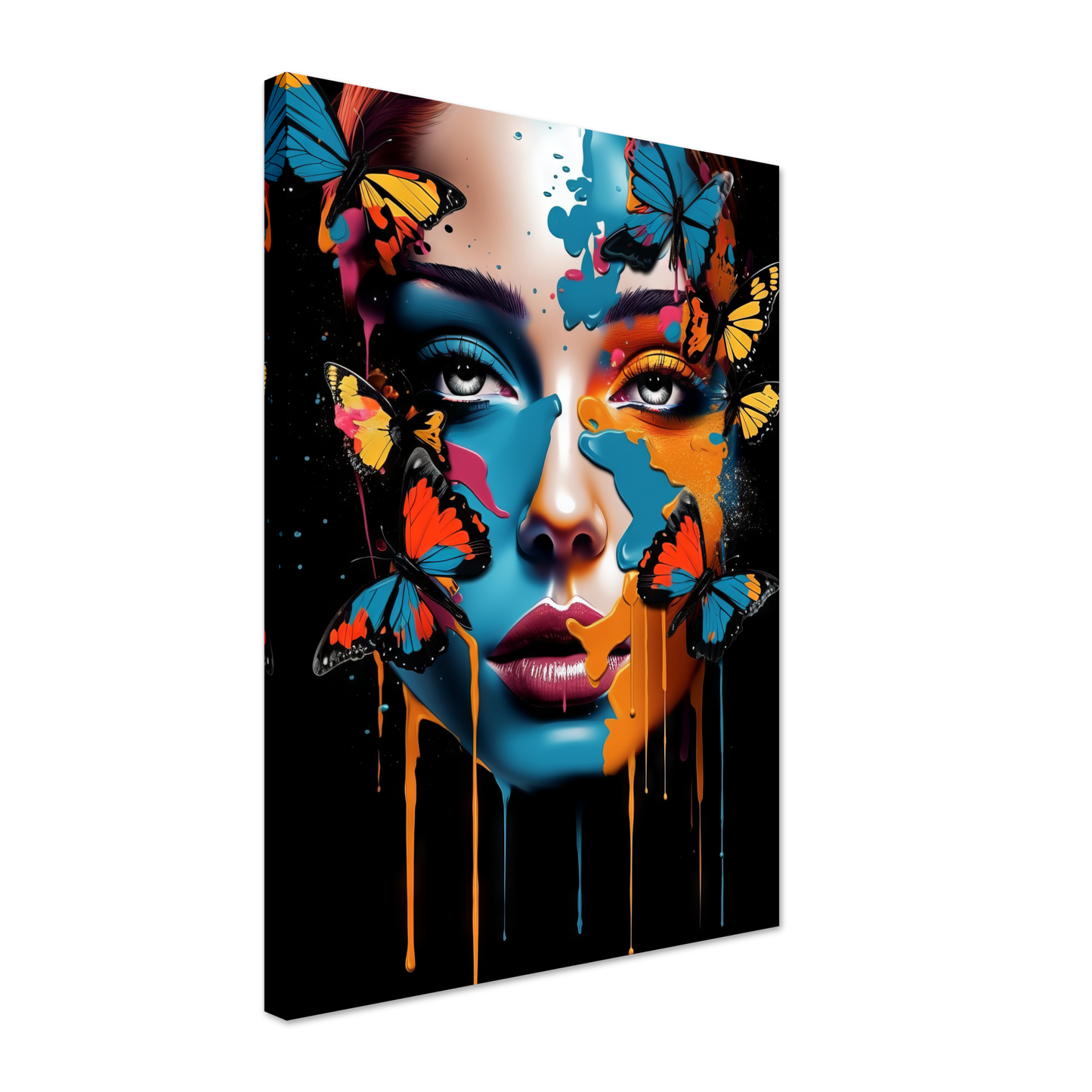 Woman butterflies pop art (POP24)