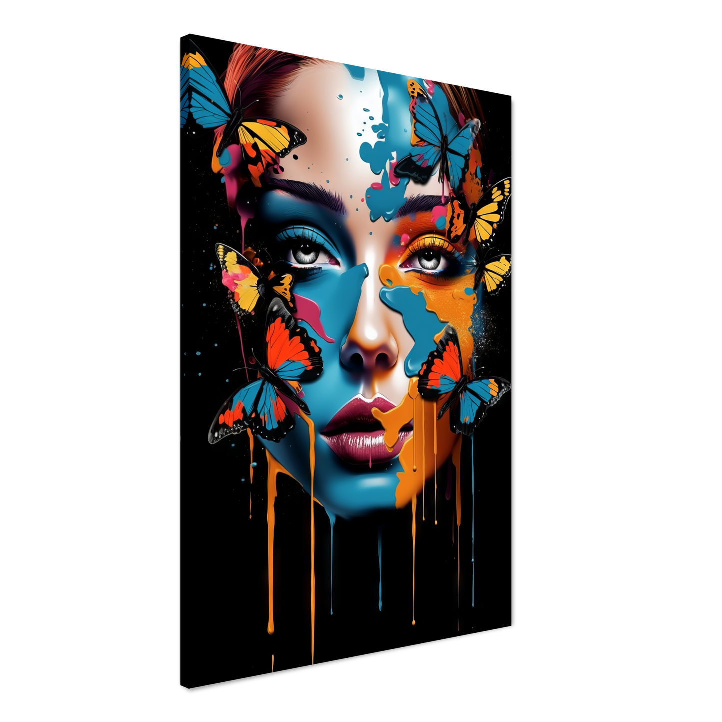 Woman butterflies pop art (POP24)