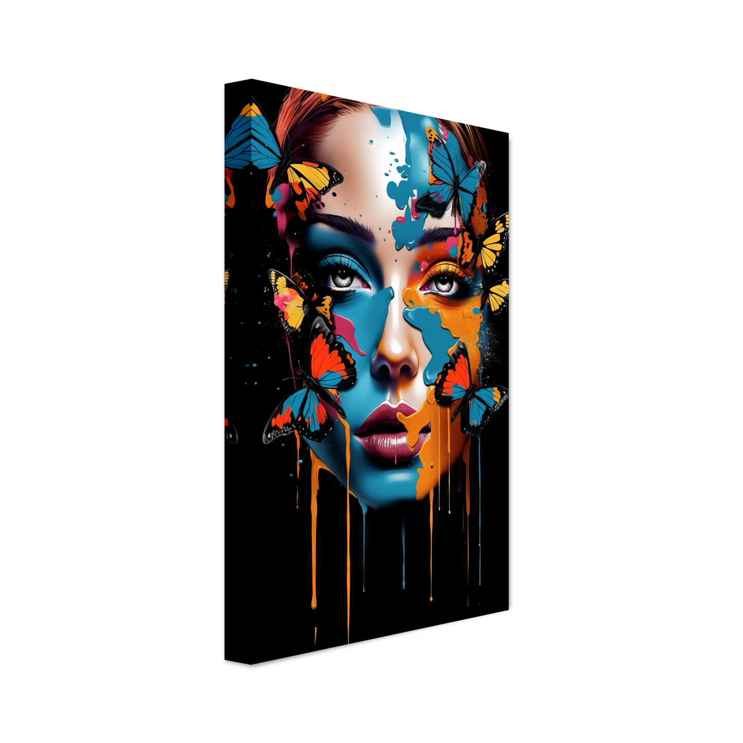 Woman butterflies pop art (POP24)