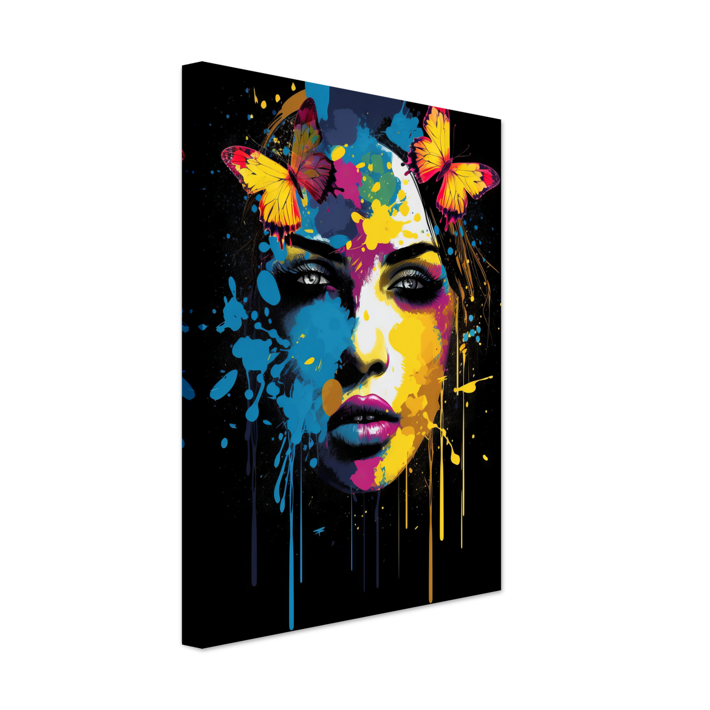 Woman butterflies pop art (POP25)