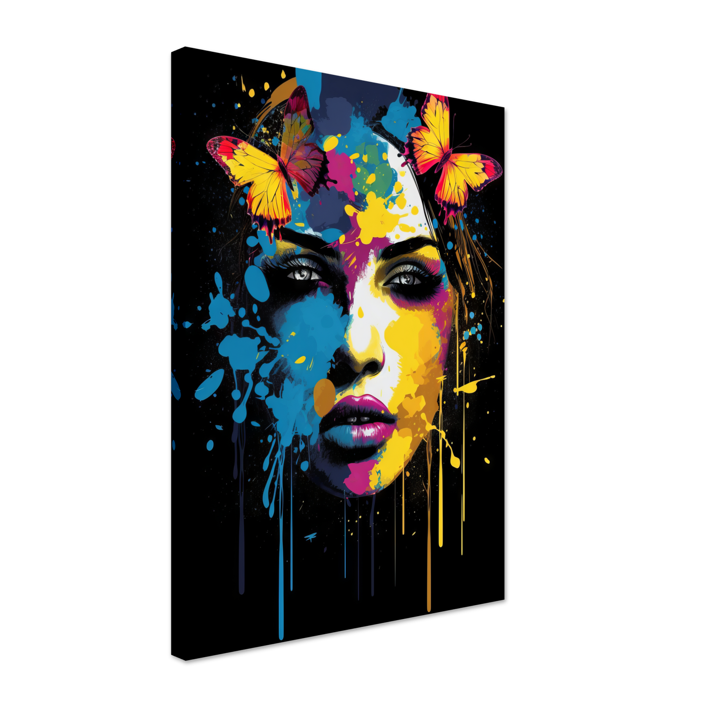 Woman butterflies pop art (POP25)