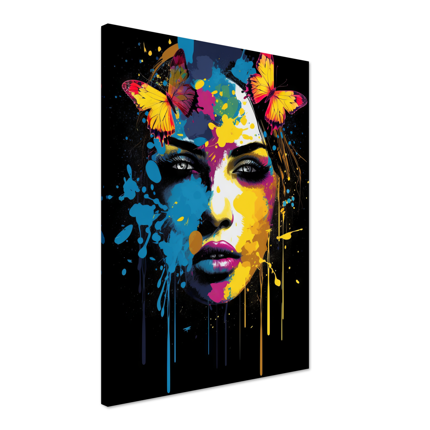Woman butterflies pop art (POP25)