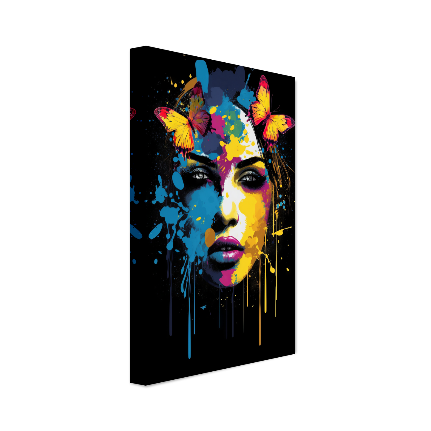 Woman butterflies pop art (POP25)