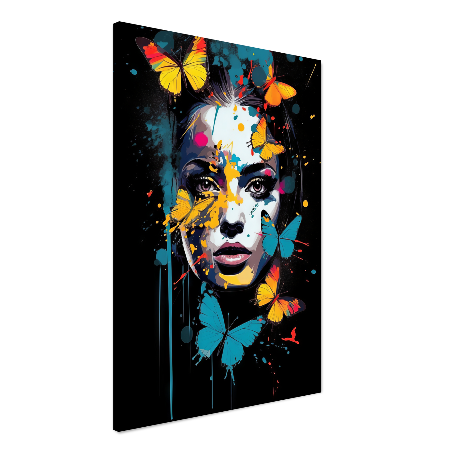 Woman butterflies pop art (POP26)