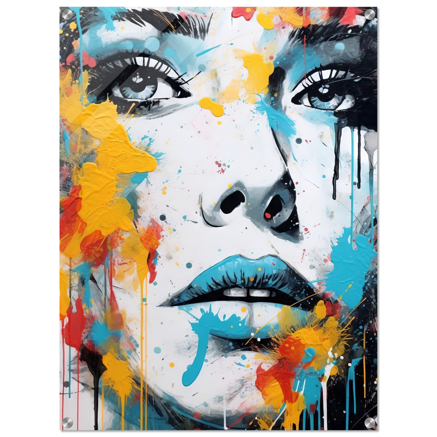 Woman face pop art (POP30)