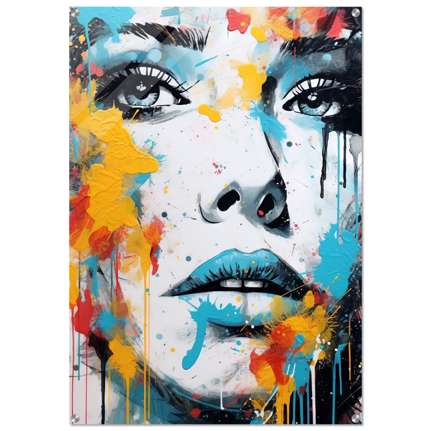 Woman face pop art (POP30)