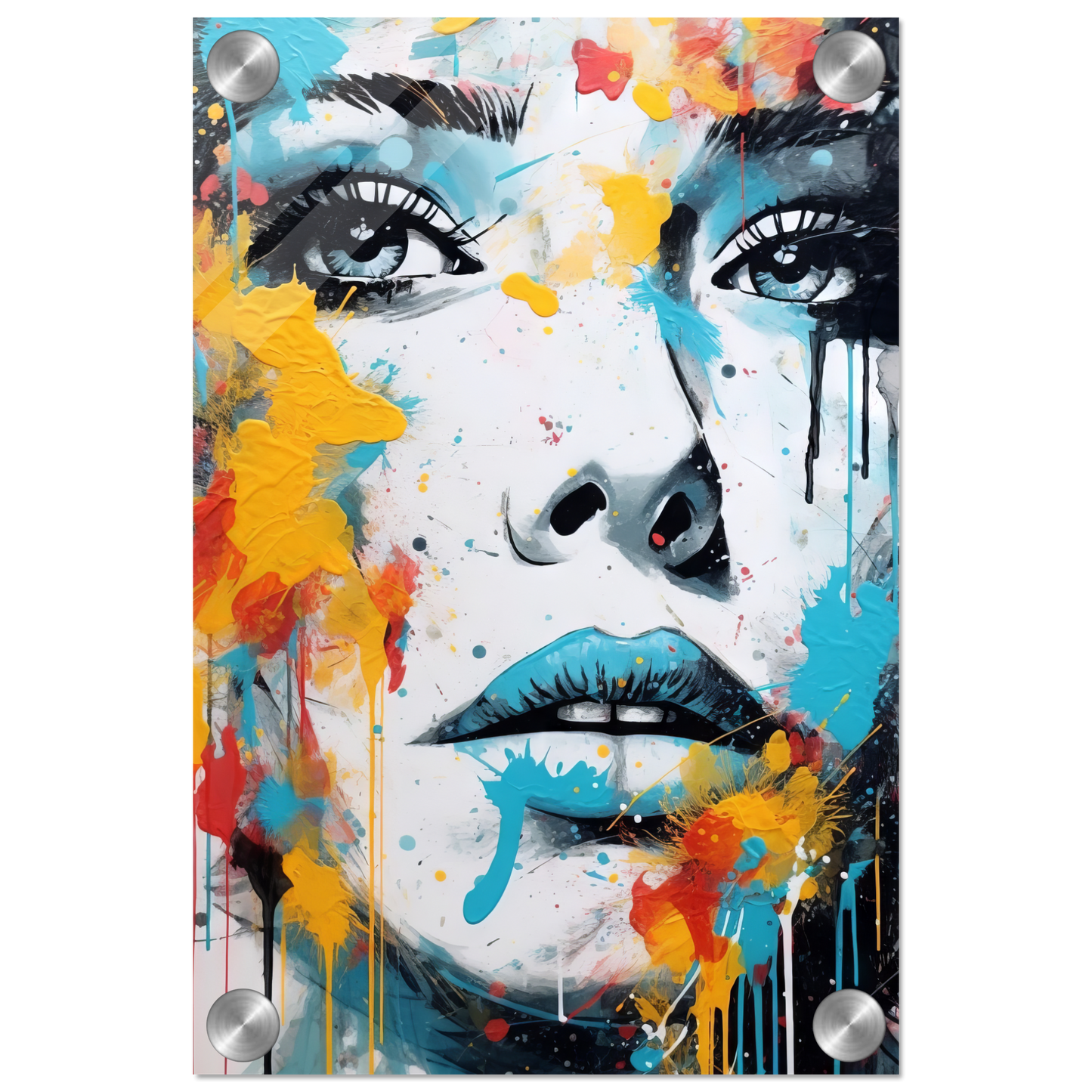 Woman face pop art (POP30)