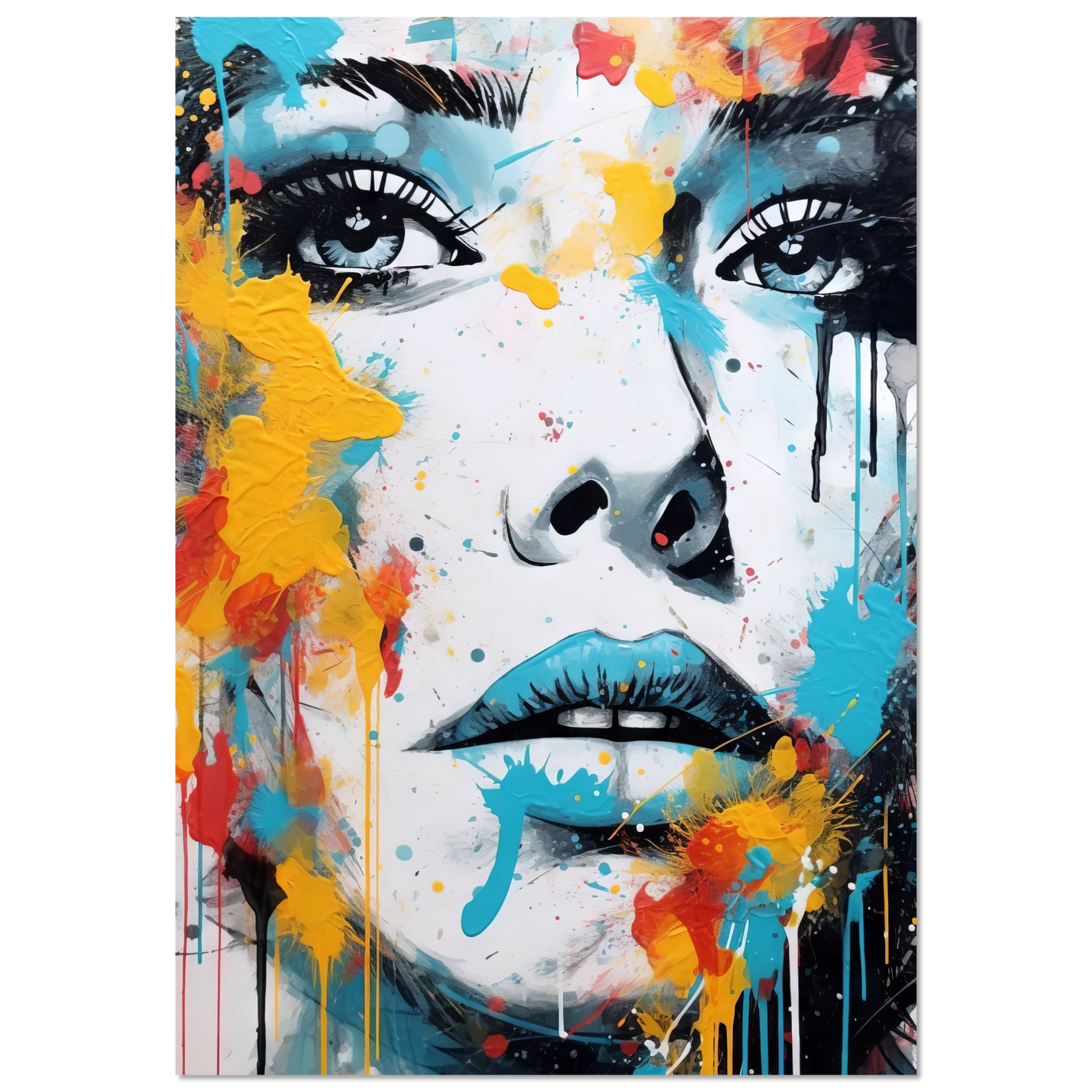 Woman face pop art (POP30)