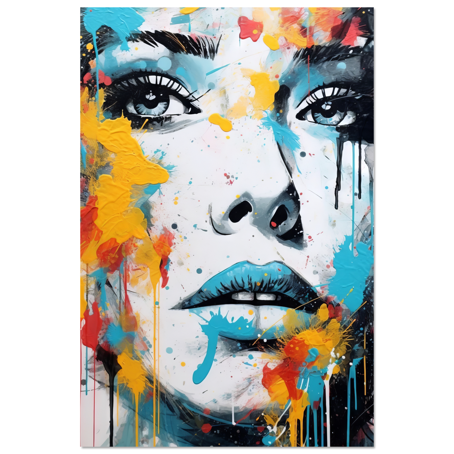Woman face pop art (POP30)