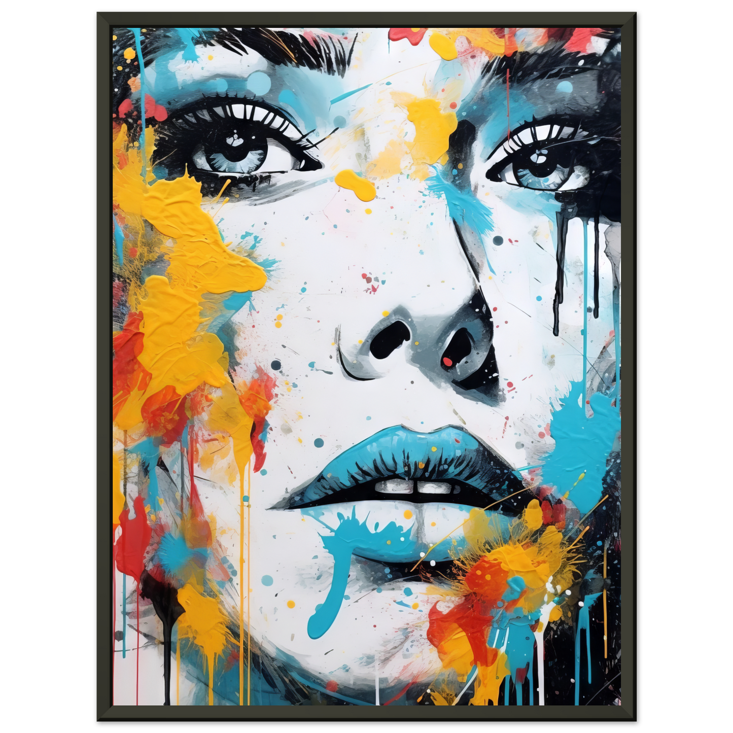 Woman face pop art (POP30)
