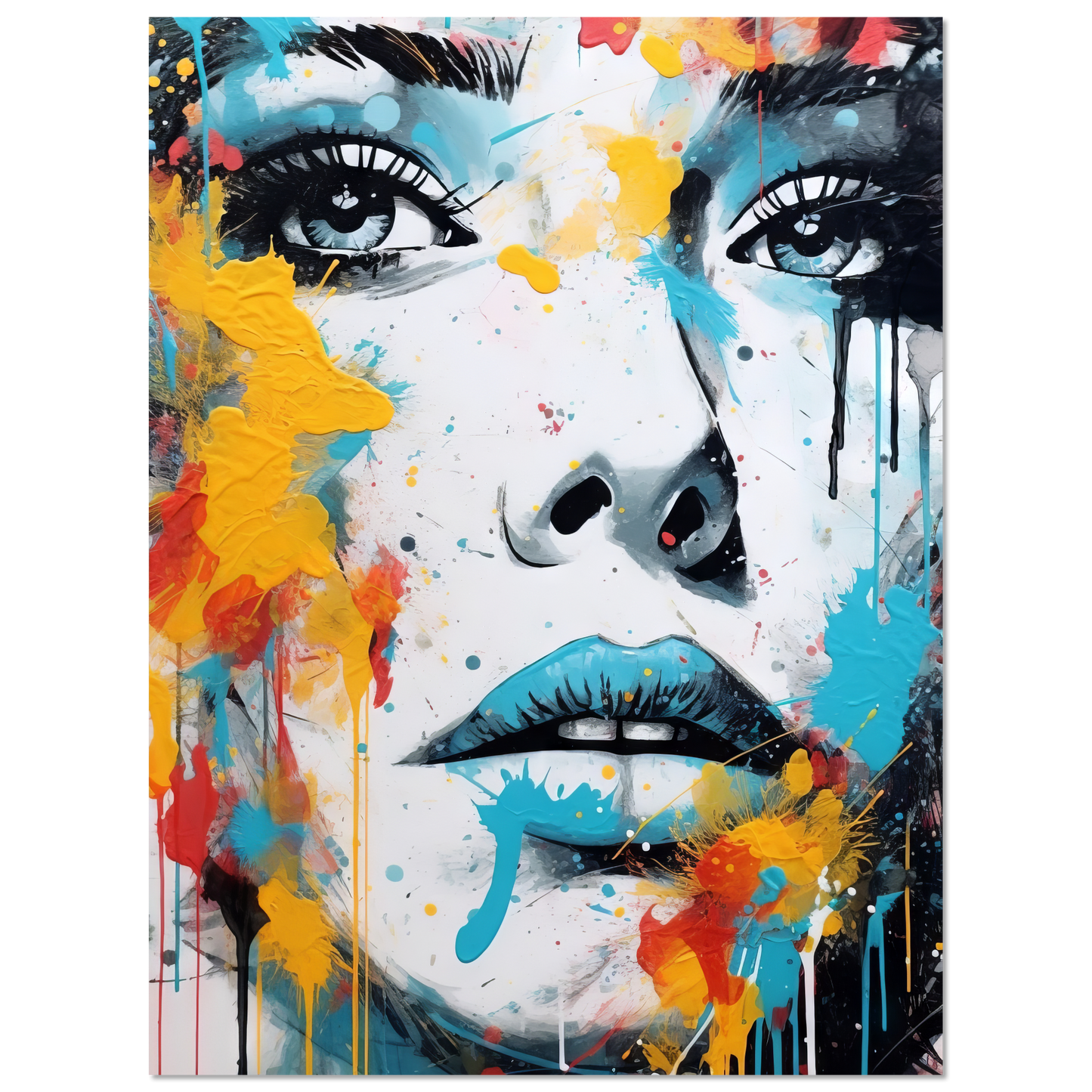 Woman face pop art (POP30)