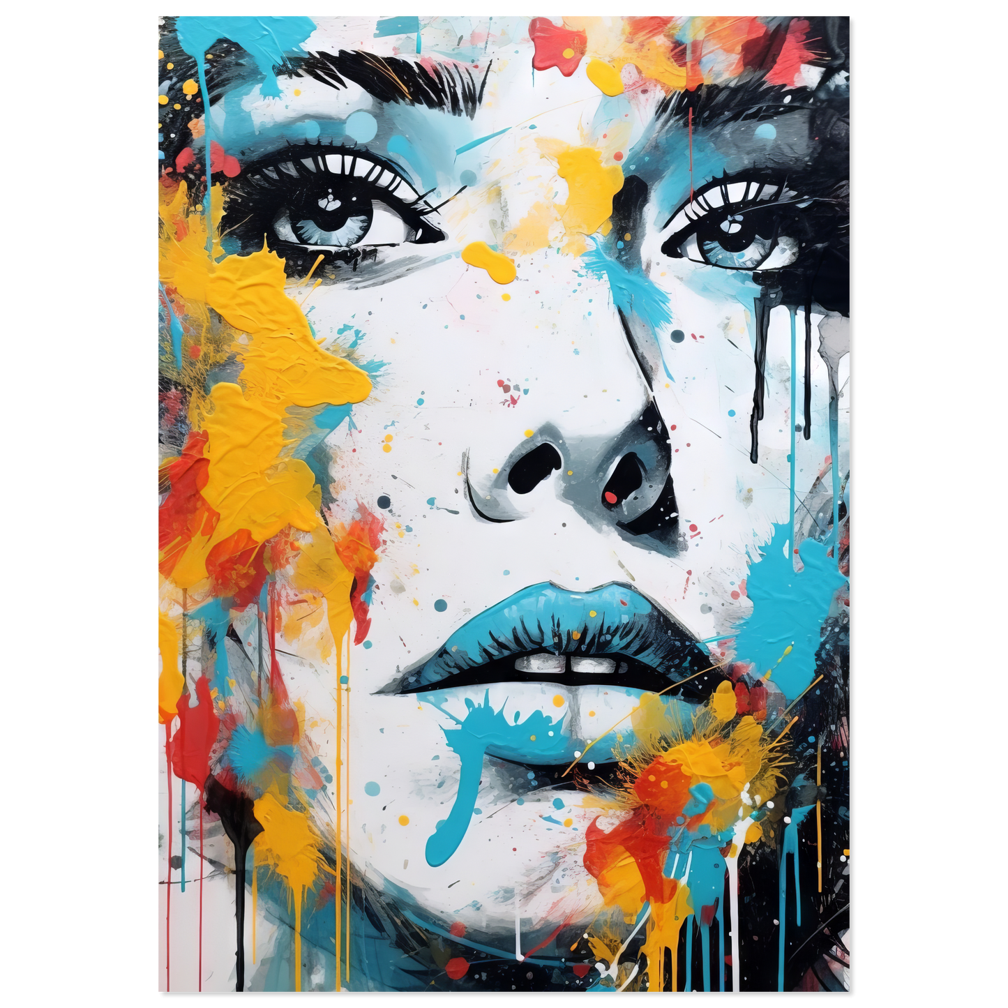 Woman face pop art (POP30)