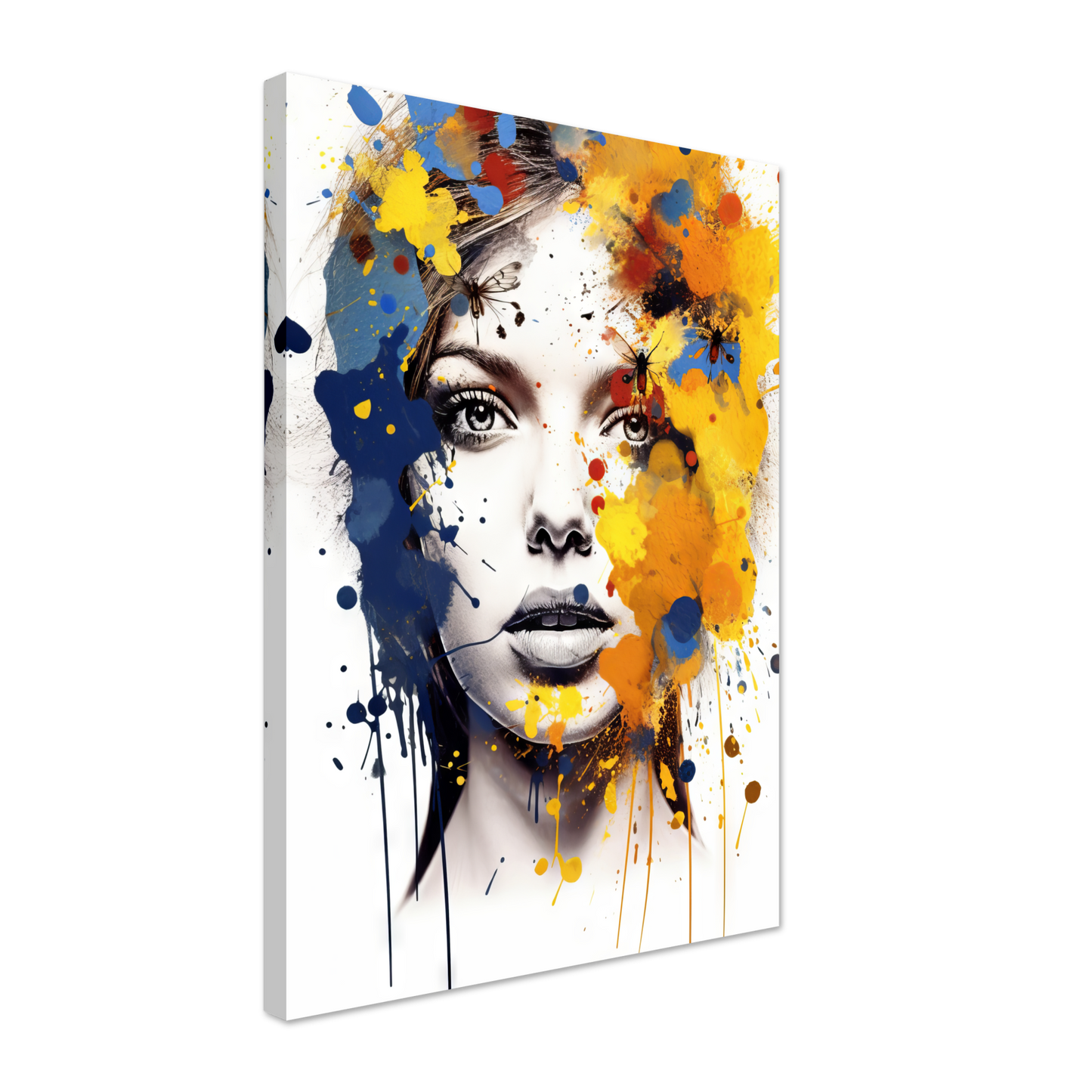 Woman butterflies pop art (POP31)