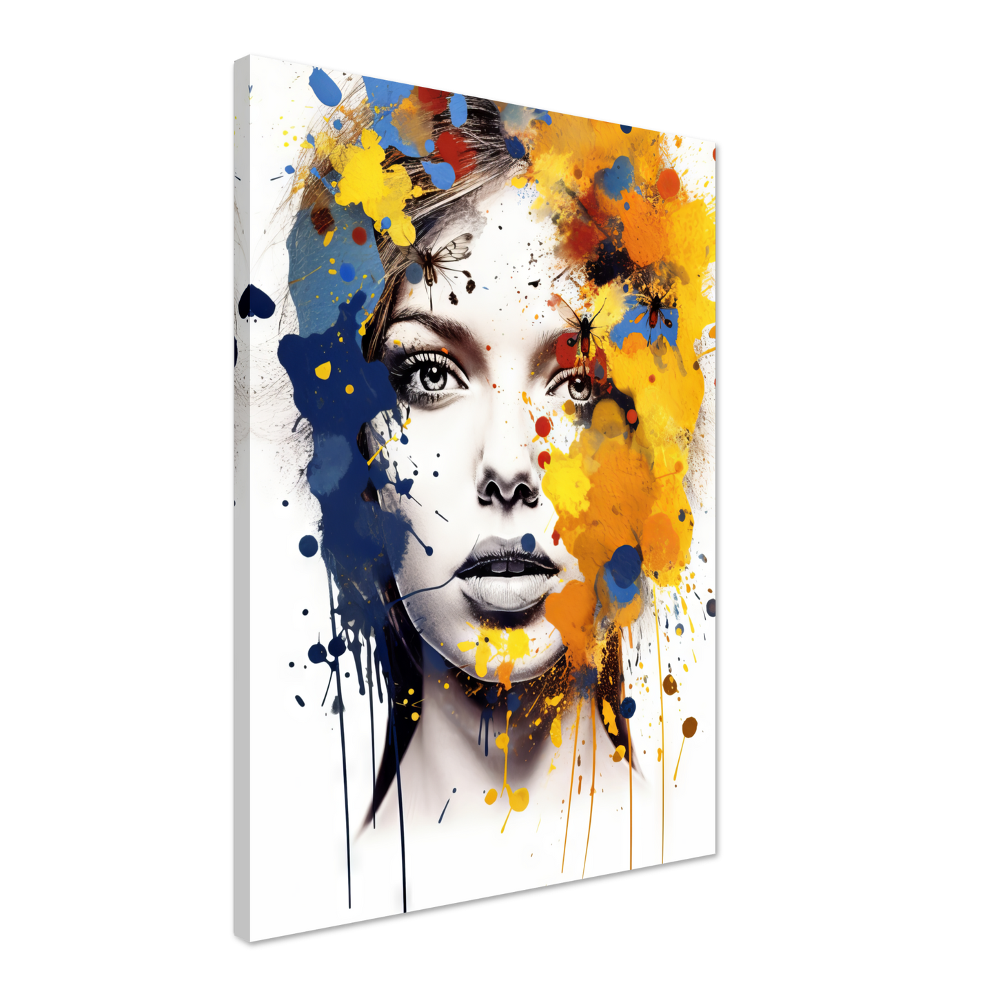 Woman butterflies pop art (POP31)