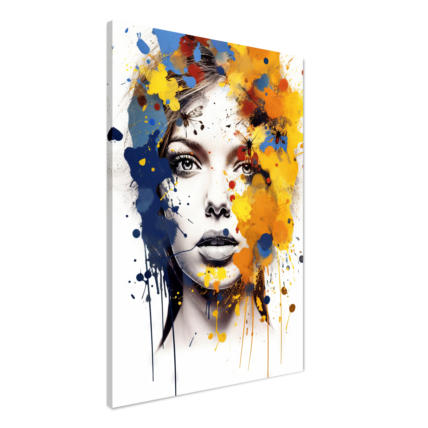 Woman butterflies pop art (POP31)