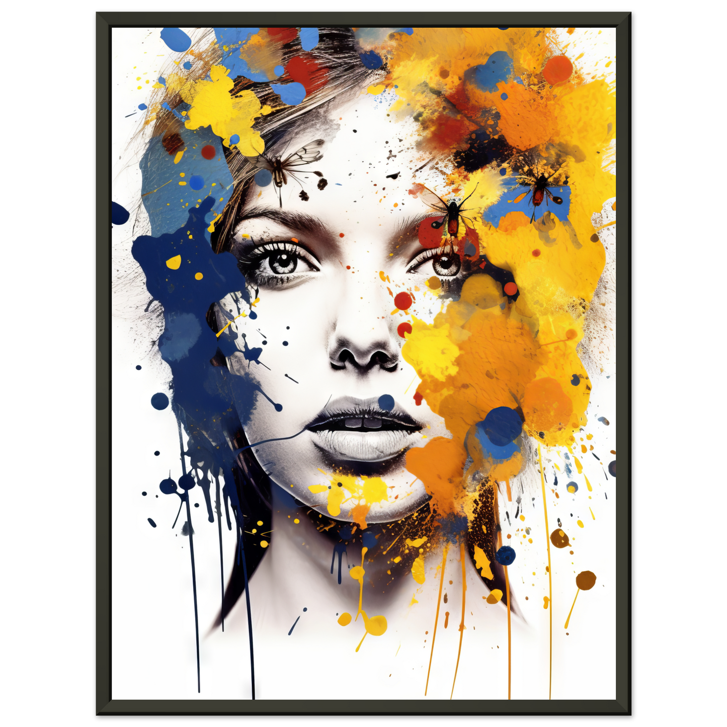 Woman butterflies pop art (POP31)