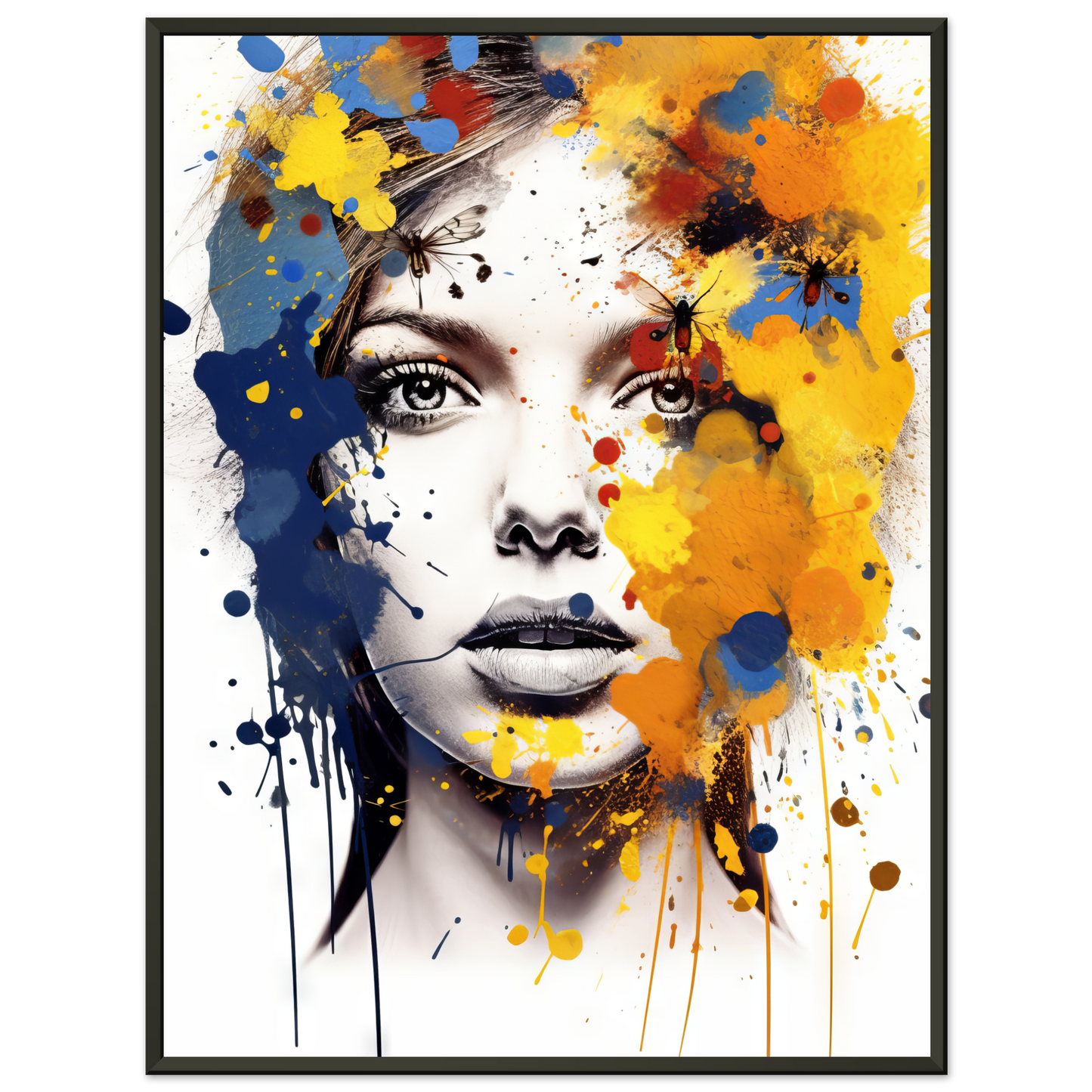 Woman butterflies pop art (POP31)