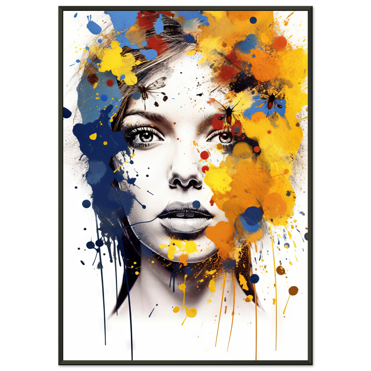 Woman butterflies pop art (POP31)