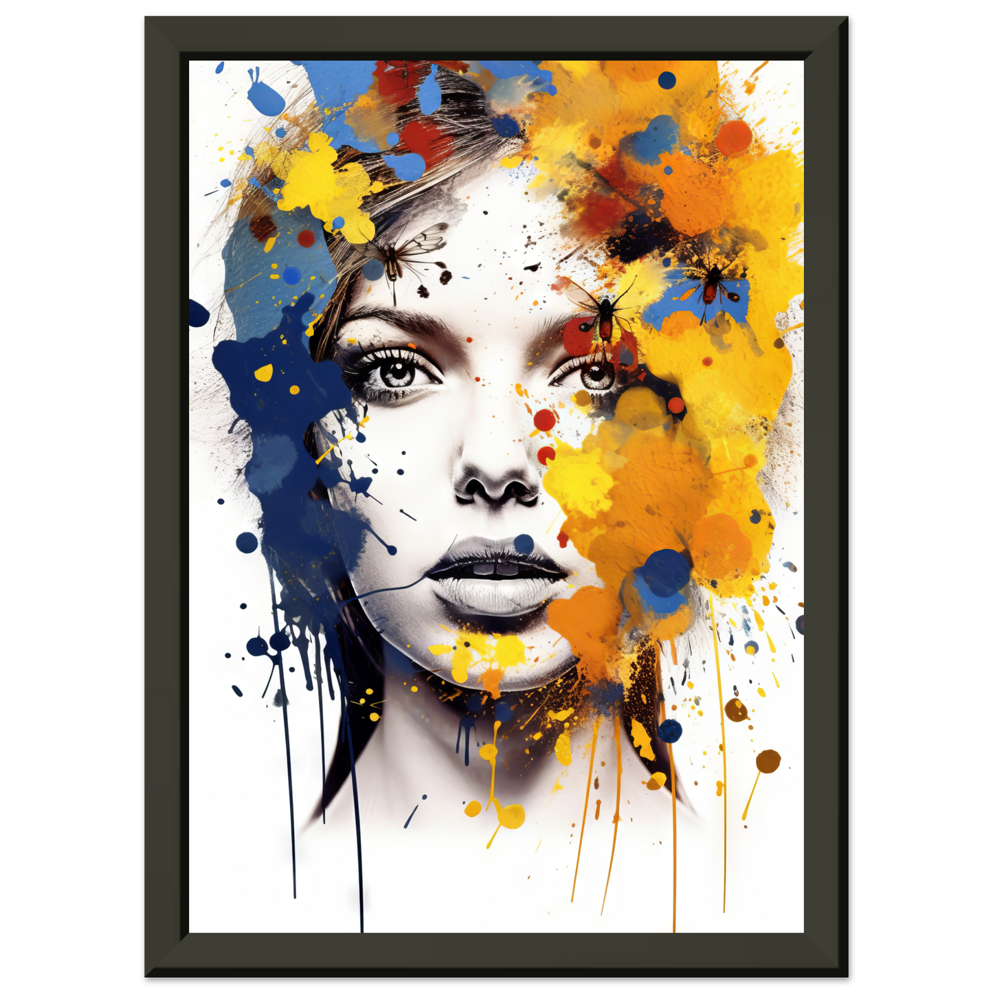 Woman butterflies pop art (POP31)