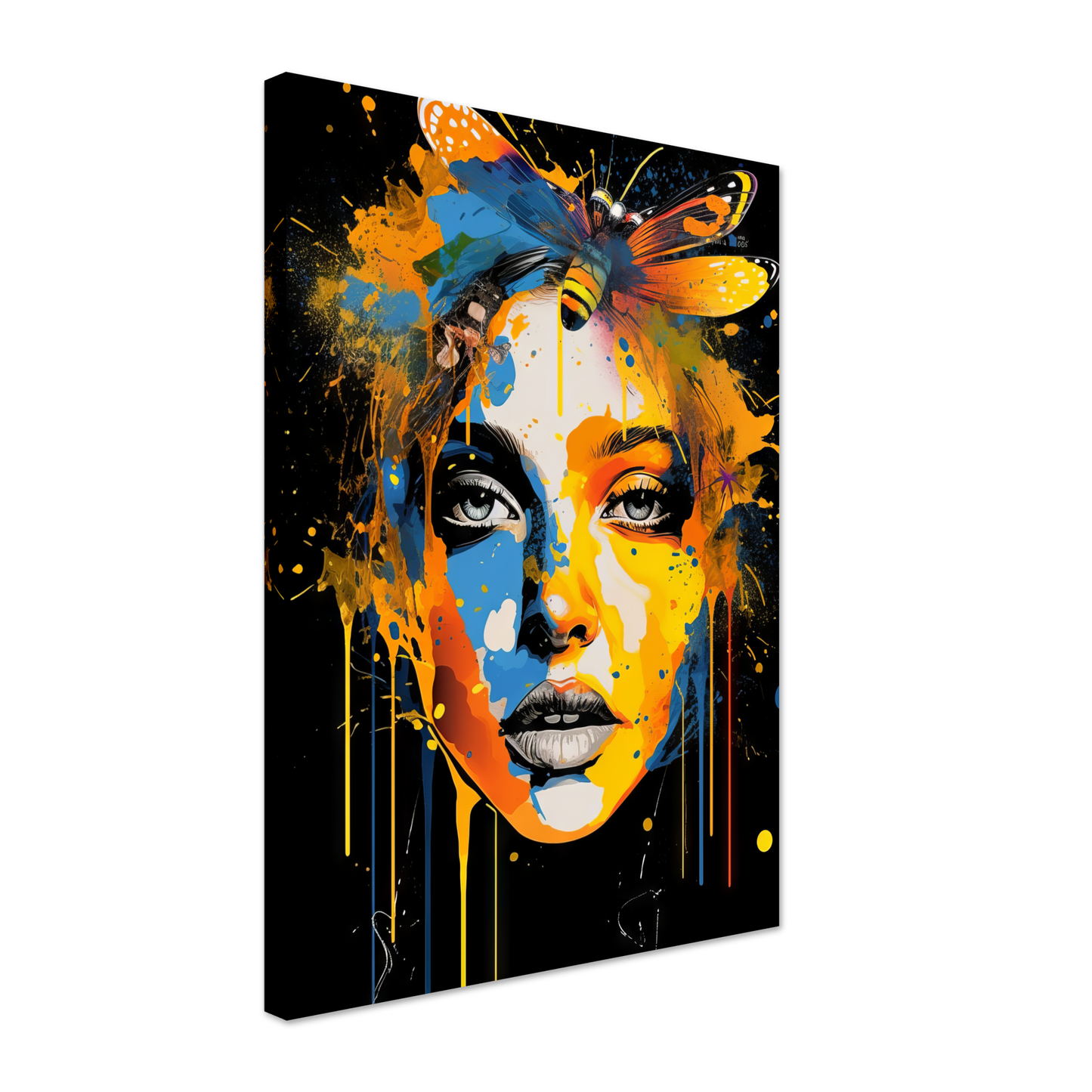 Woman butterflies pop art (POP34)
