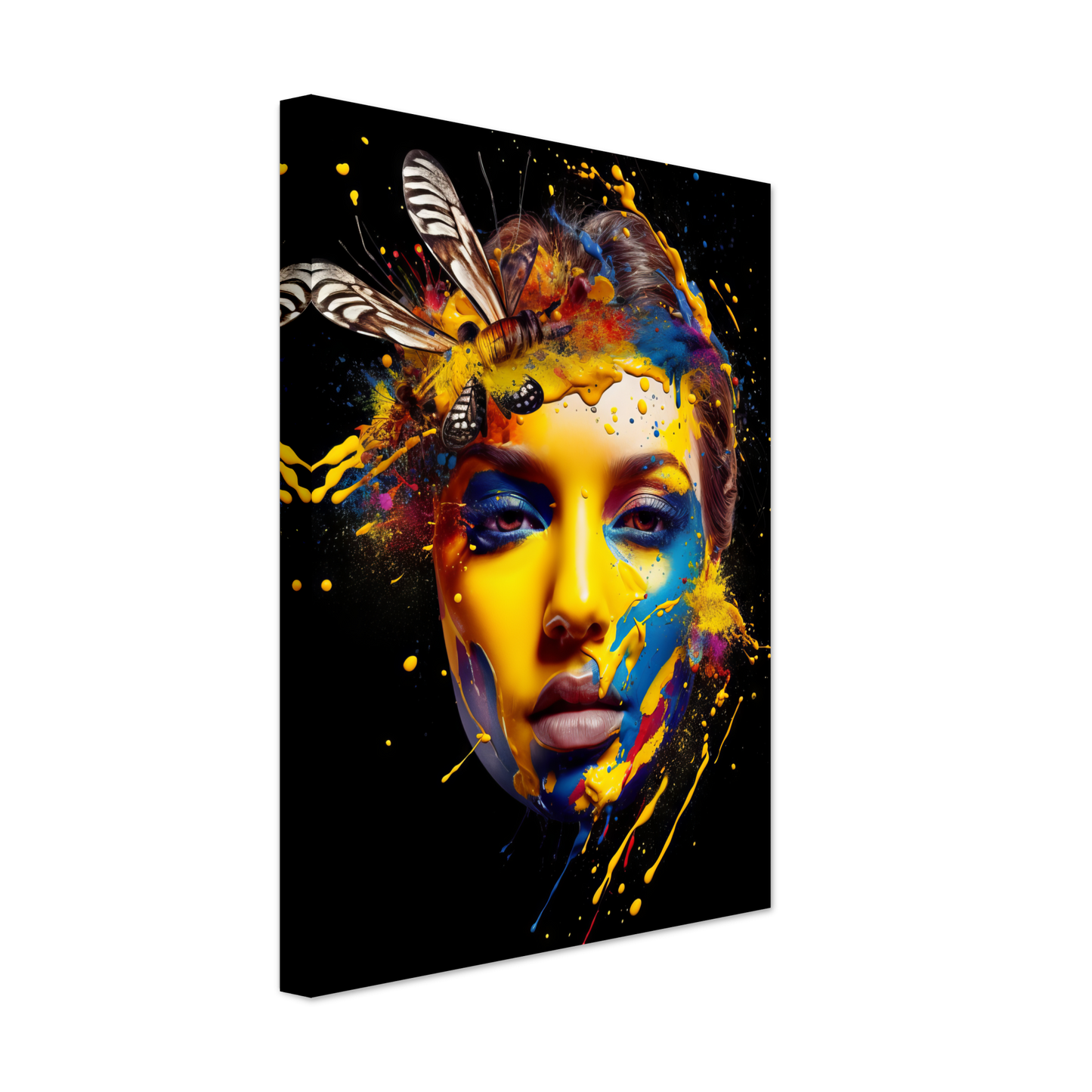 Woman butterflies pop art (POP35)