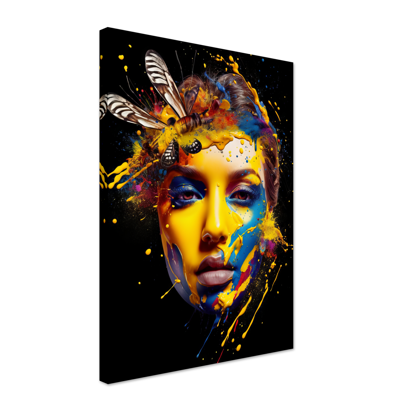 Woman butterflies pop art (POP35)