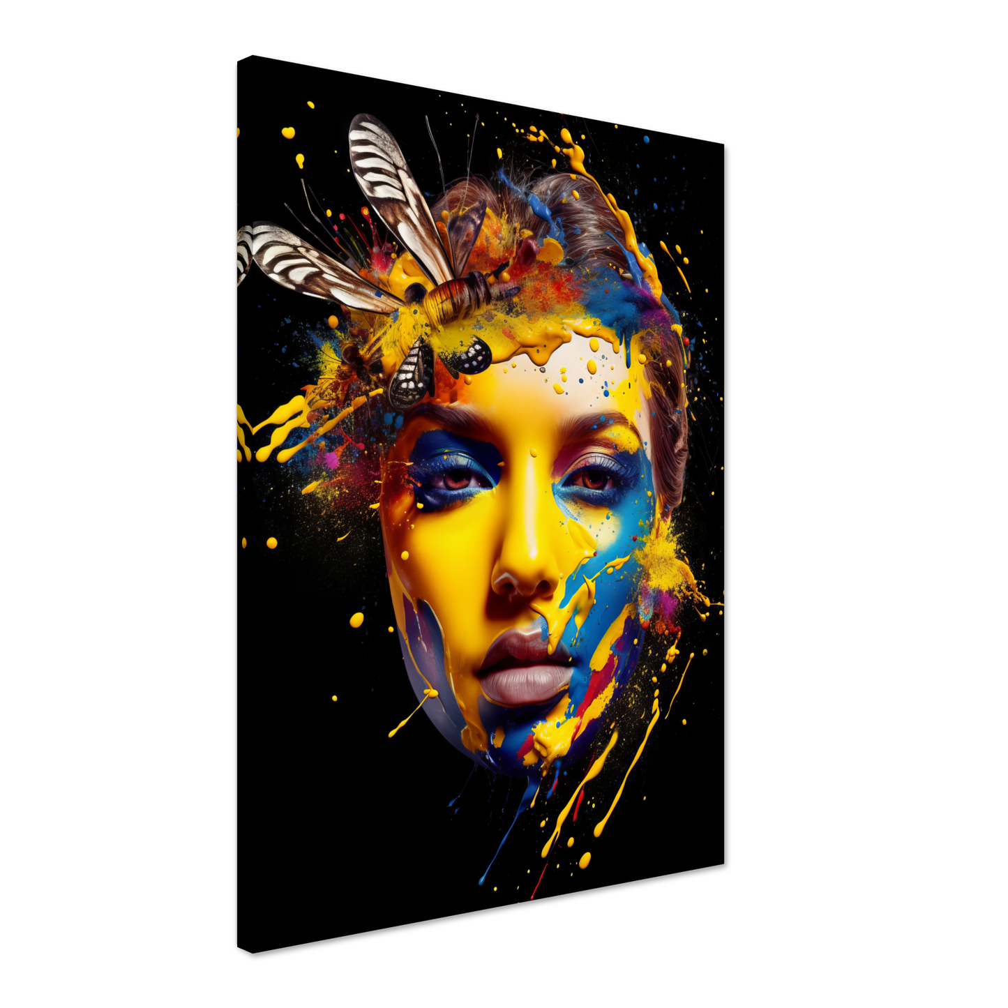 Woman butterflies pop art (POP35)
