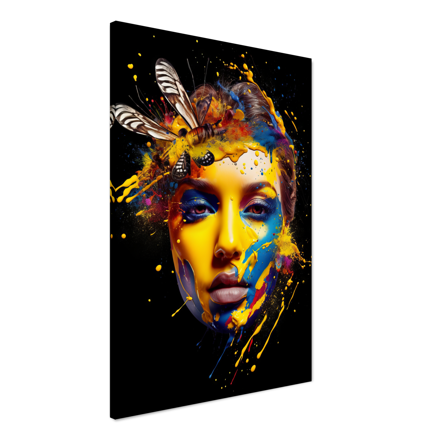 Woman butterflies pop art (POP35)