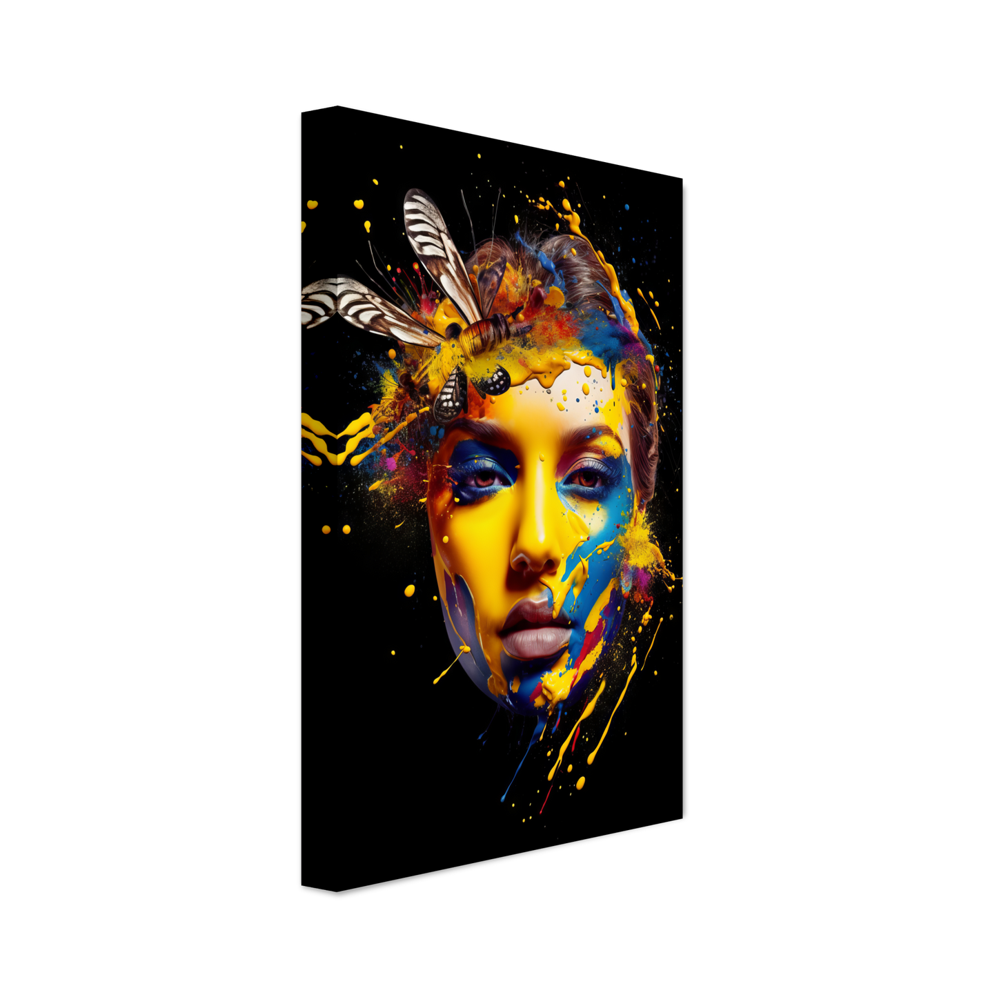 Woman butterflies pop art (POP35)