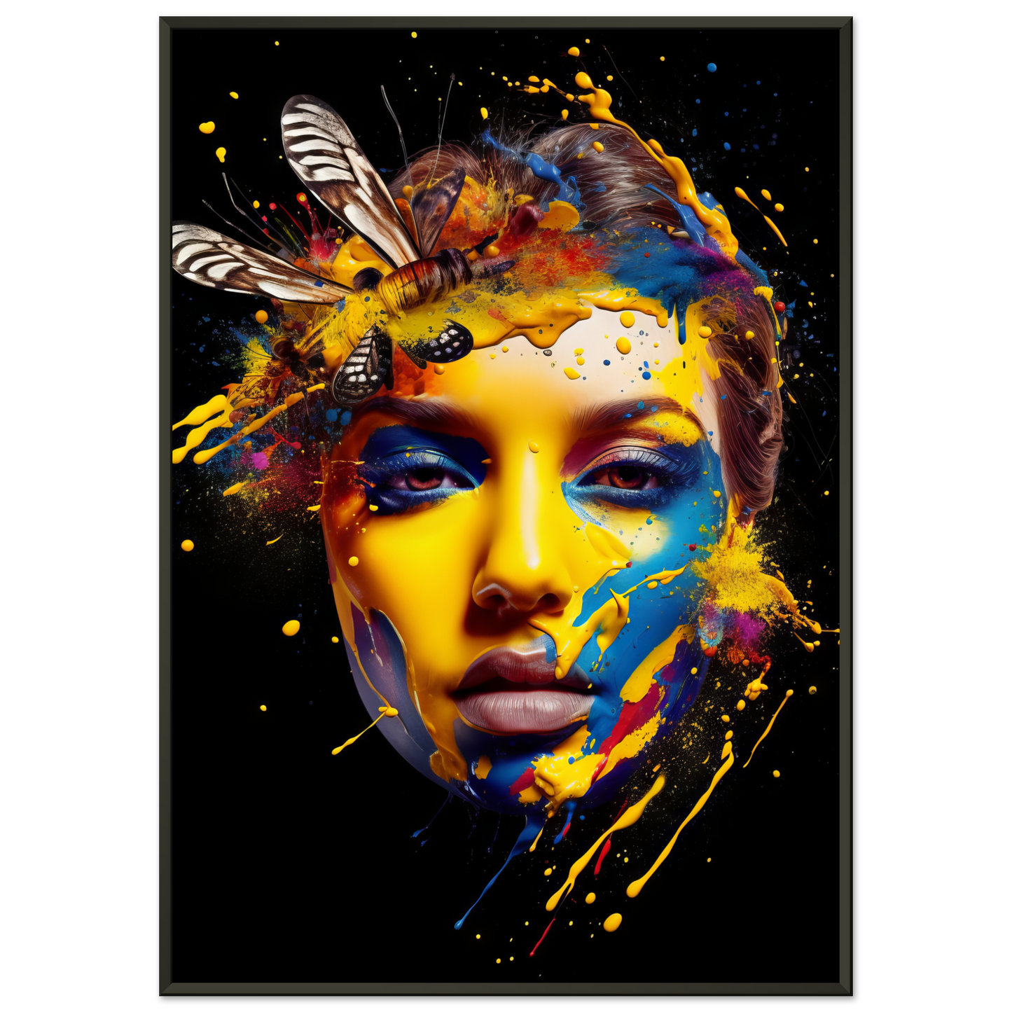 Woman butterflies pop art (POP35)