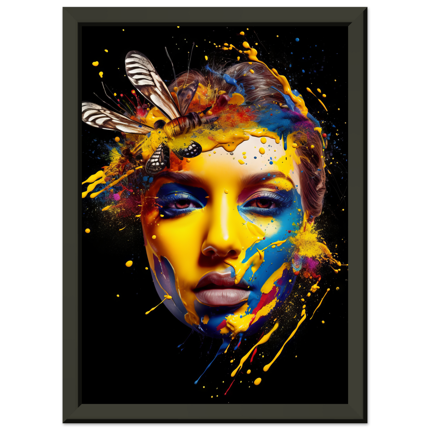 Woman butterflies pop art (POP35)