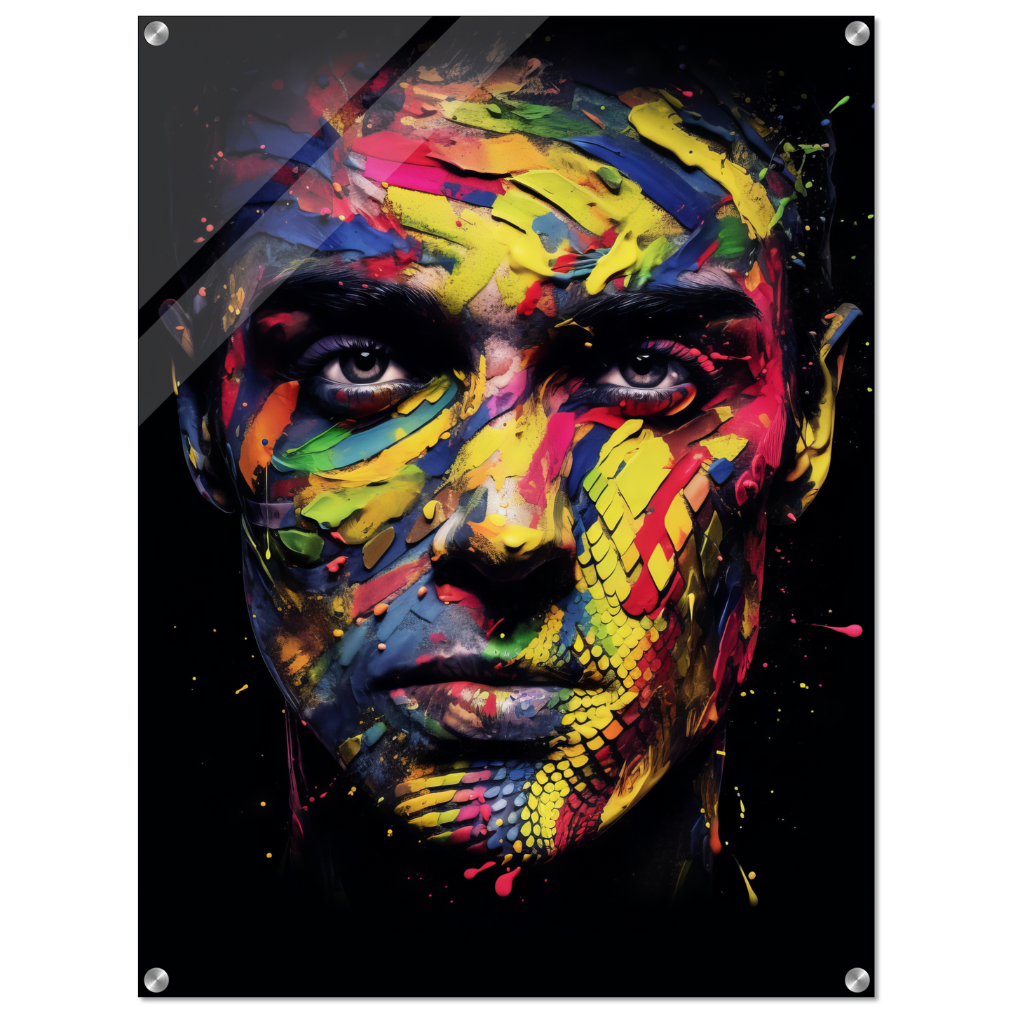 Mann Schuppen Schlange Pop-Art (POP36)