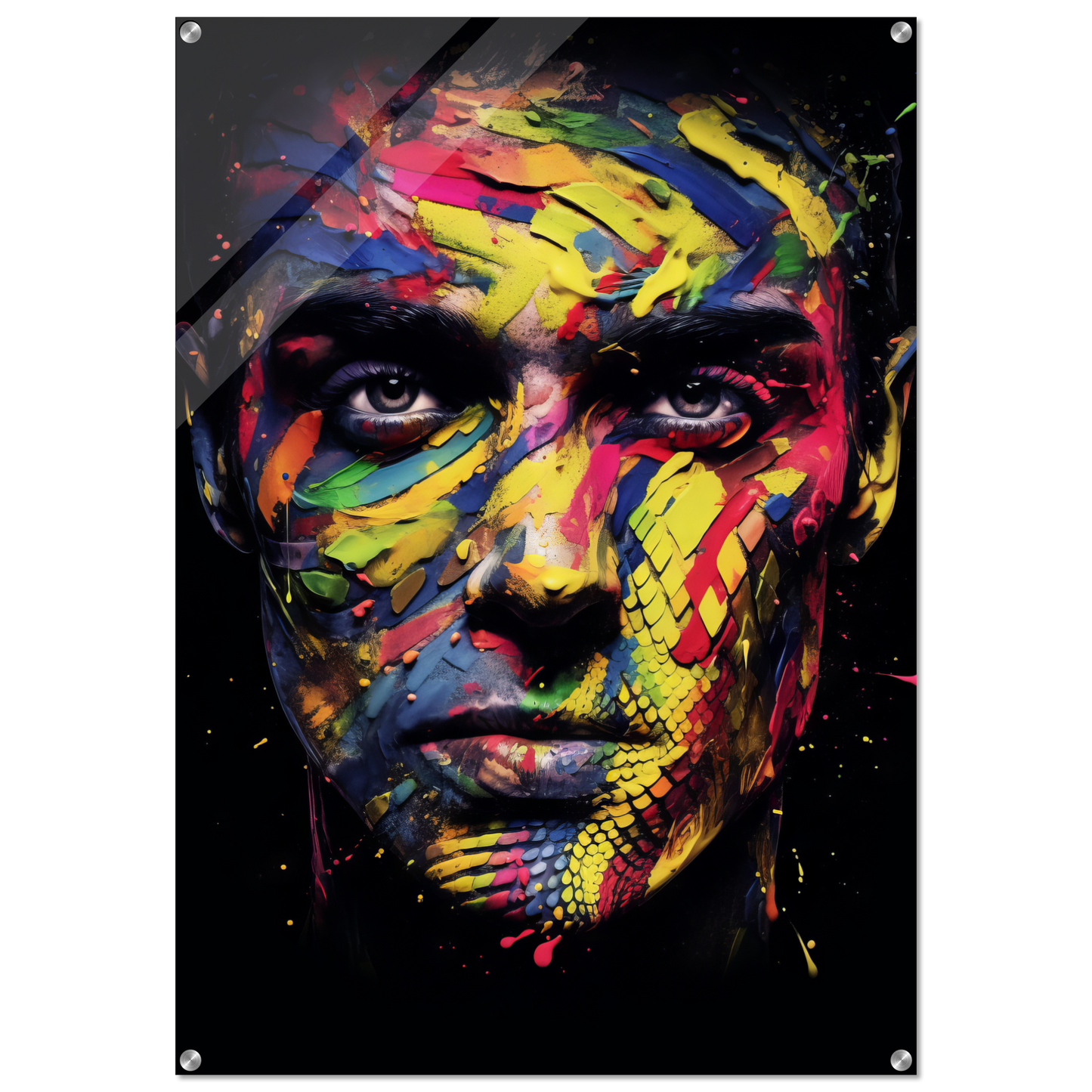 Mann Schuppen Schlange Pop-Art (POP36)