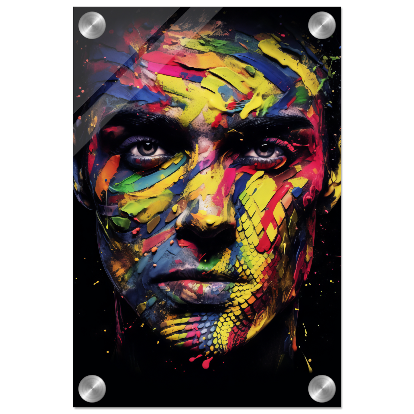 Mann Schuppen Schlange Pop-Art (POP36)