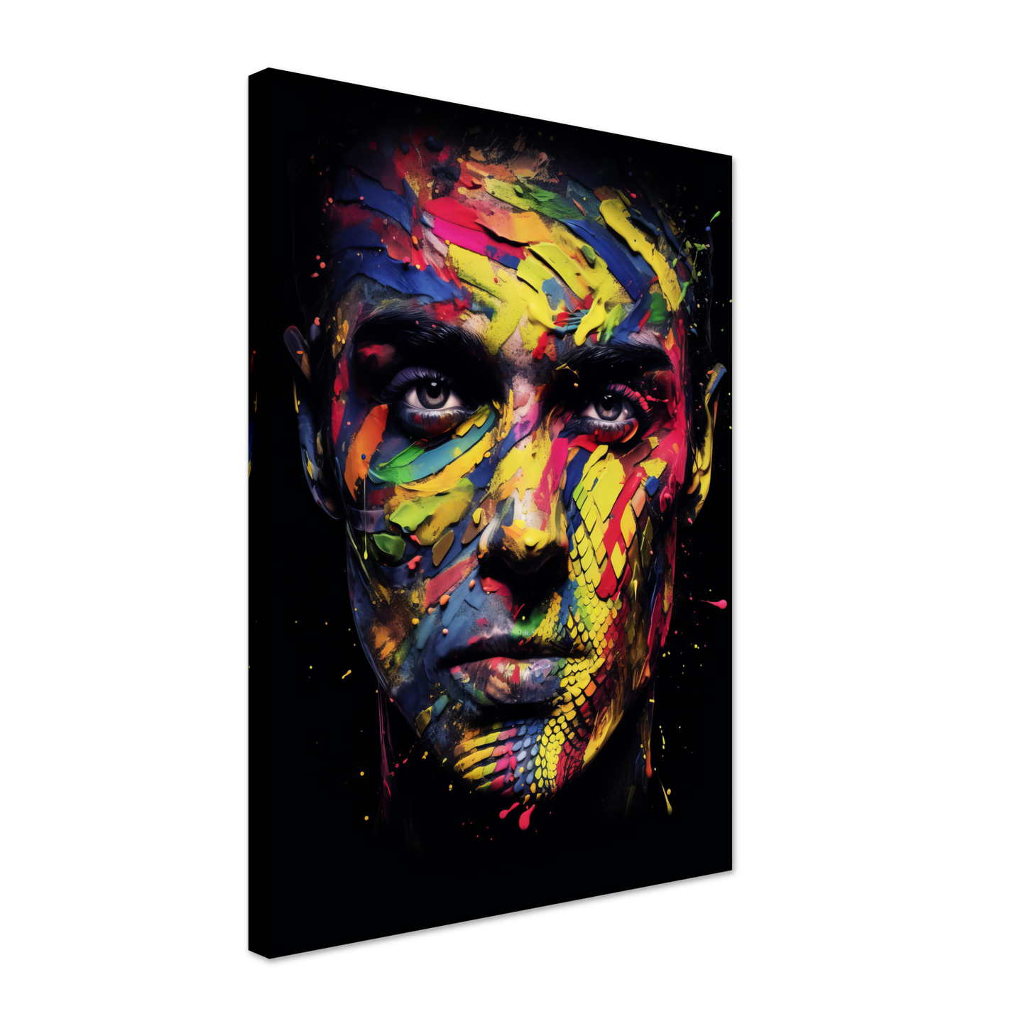 Mann Schuppen Schlange Pop-Art (POP36)