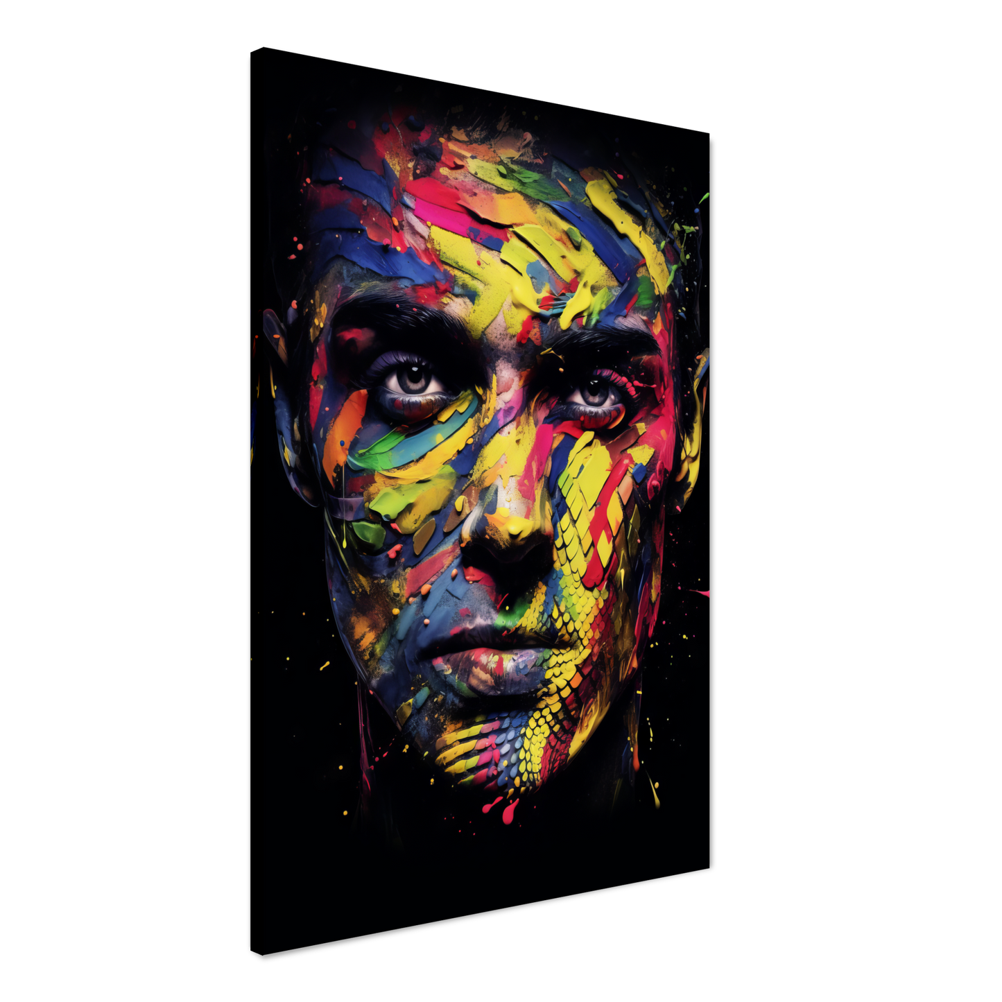 Mann Schuppen Schlange Pop-Art (POP36)