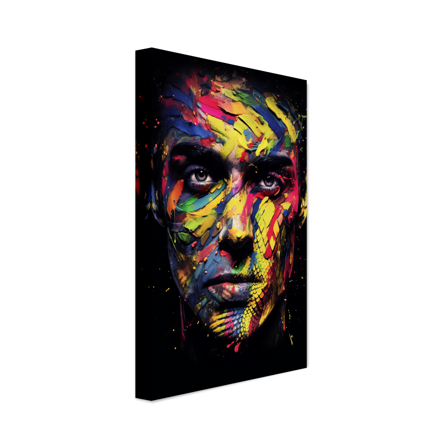 Mann Schuppen Schlange Pop-Art (POP36)