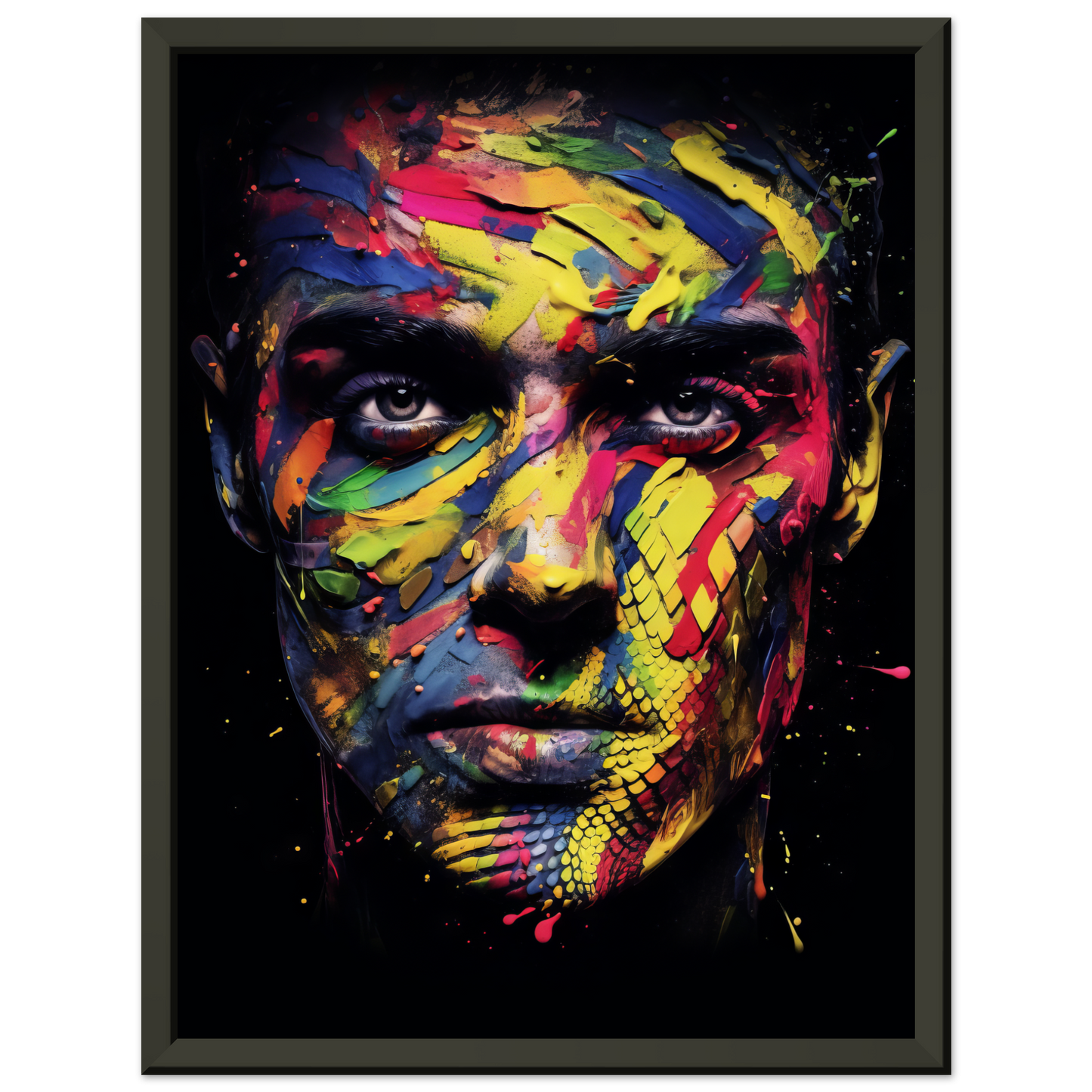 Mann Schuppen Schlange Pop-Art (POP36)