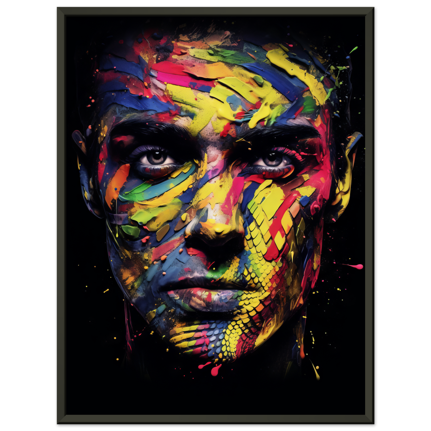 Mann Schuppen Schlange Pop-Art (POP36)
