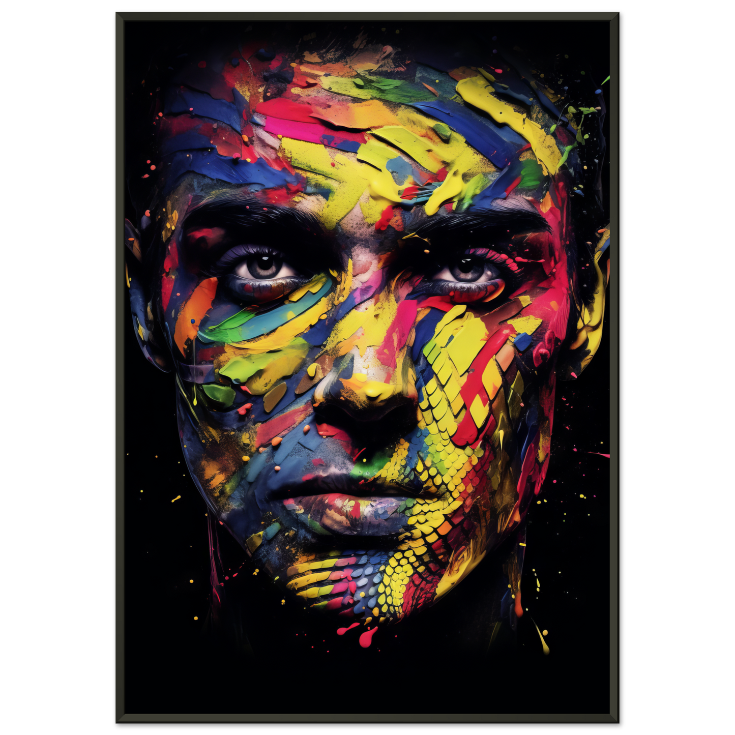 Mann Schuppen Schlange Pop-Art (POP36)
