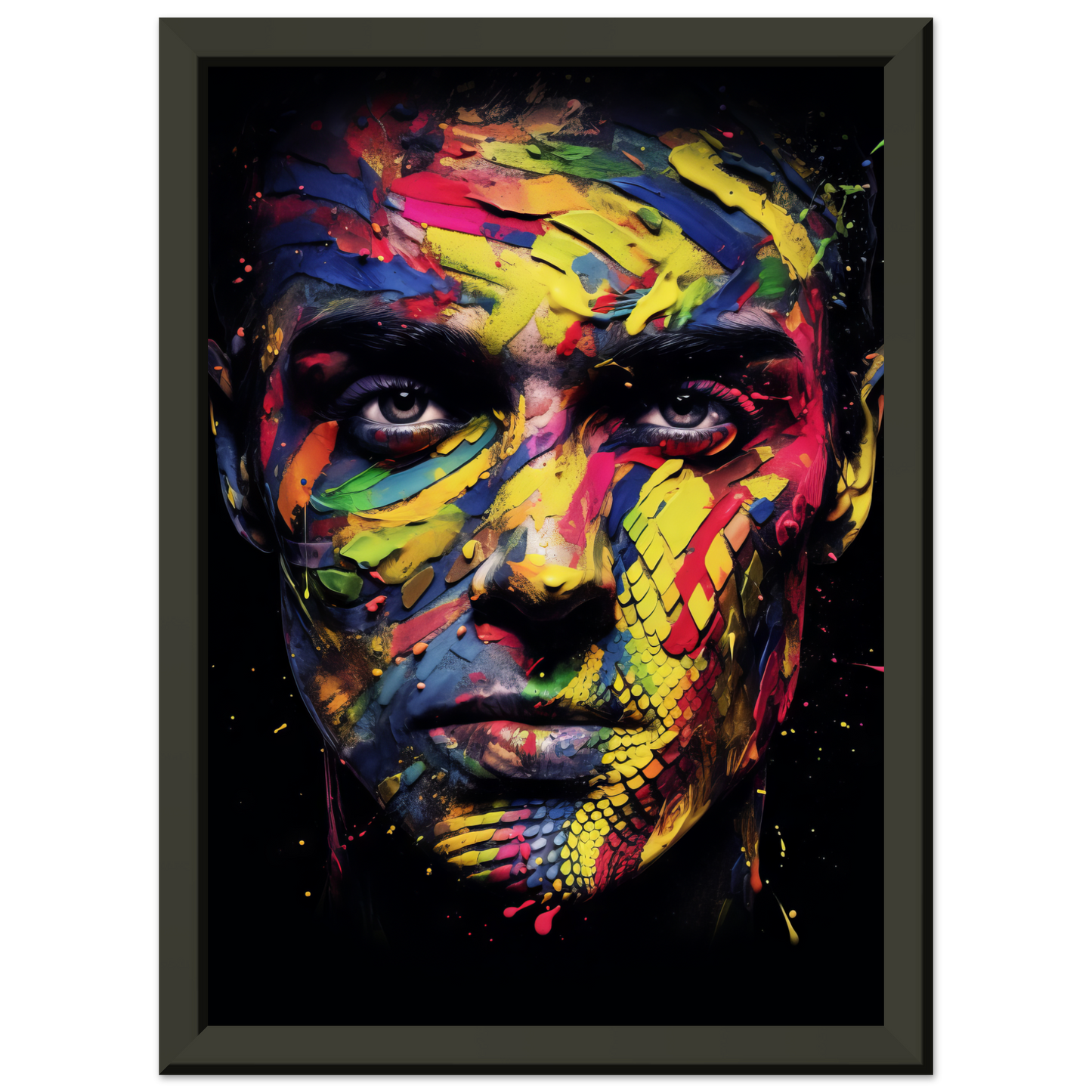 Mann Schuppen Schlange Pop-Art (POP36)