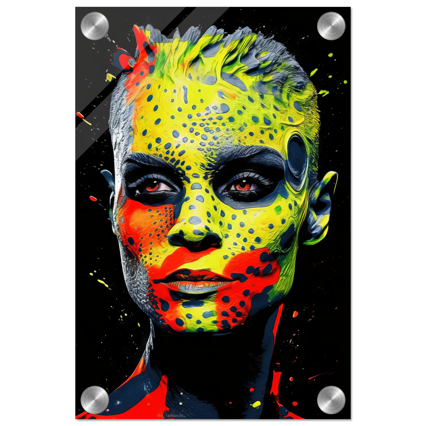 Woman shed snake pop art (POP37)